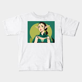 Nissa Revane  - Pop Art Planeswalkers Kids T-Shirt